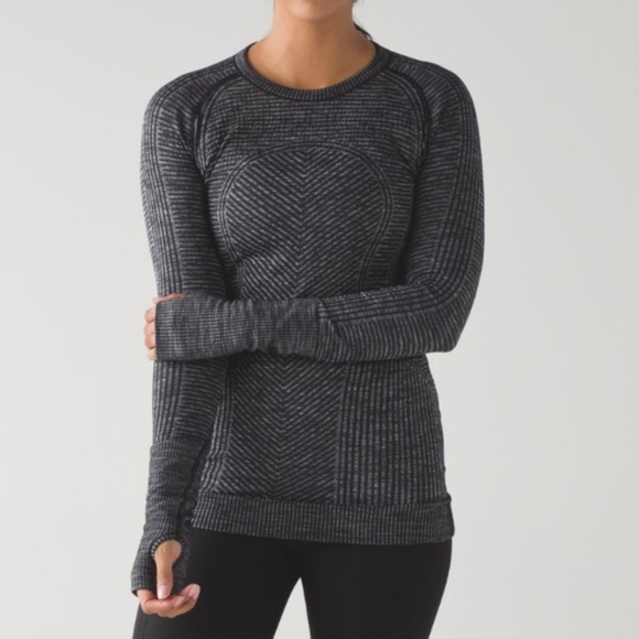 lululemon athletica Tops - Lululemon Restless Pullover Heathered Black Sz 2 4